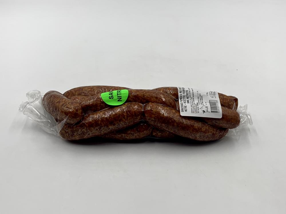 Saucisse fumée Artisanale VPF x12 - Origine France / 1,3kg