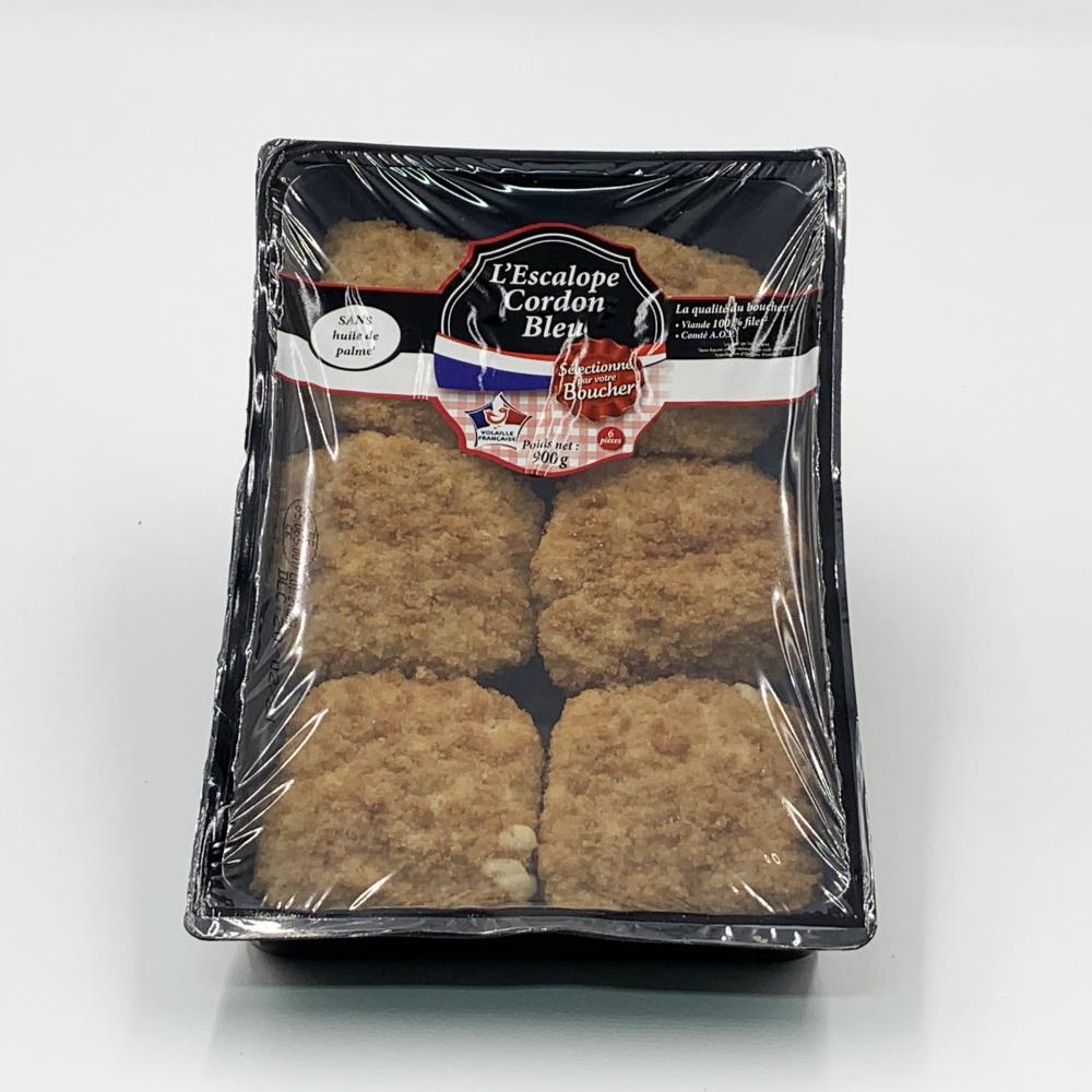 Escalope cordon bleu poulet 6x150g - Origine France / 900g