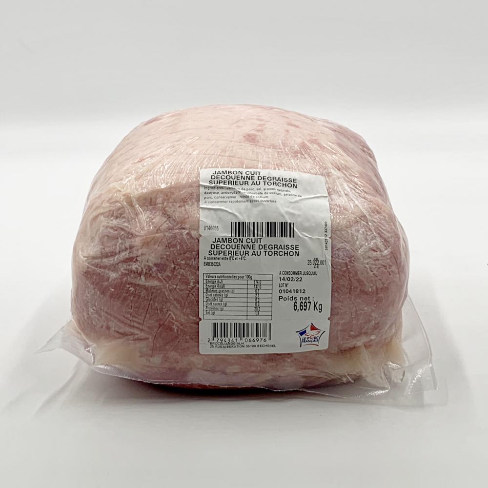 Jambon Cuit DD sup au torchon - Origine France / 7 kg